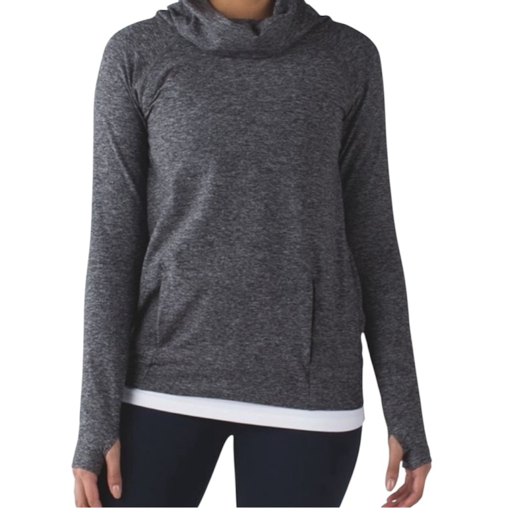 Beyond Yoga Charcoal Gray light hoodie size S